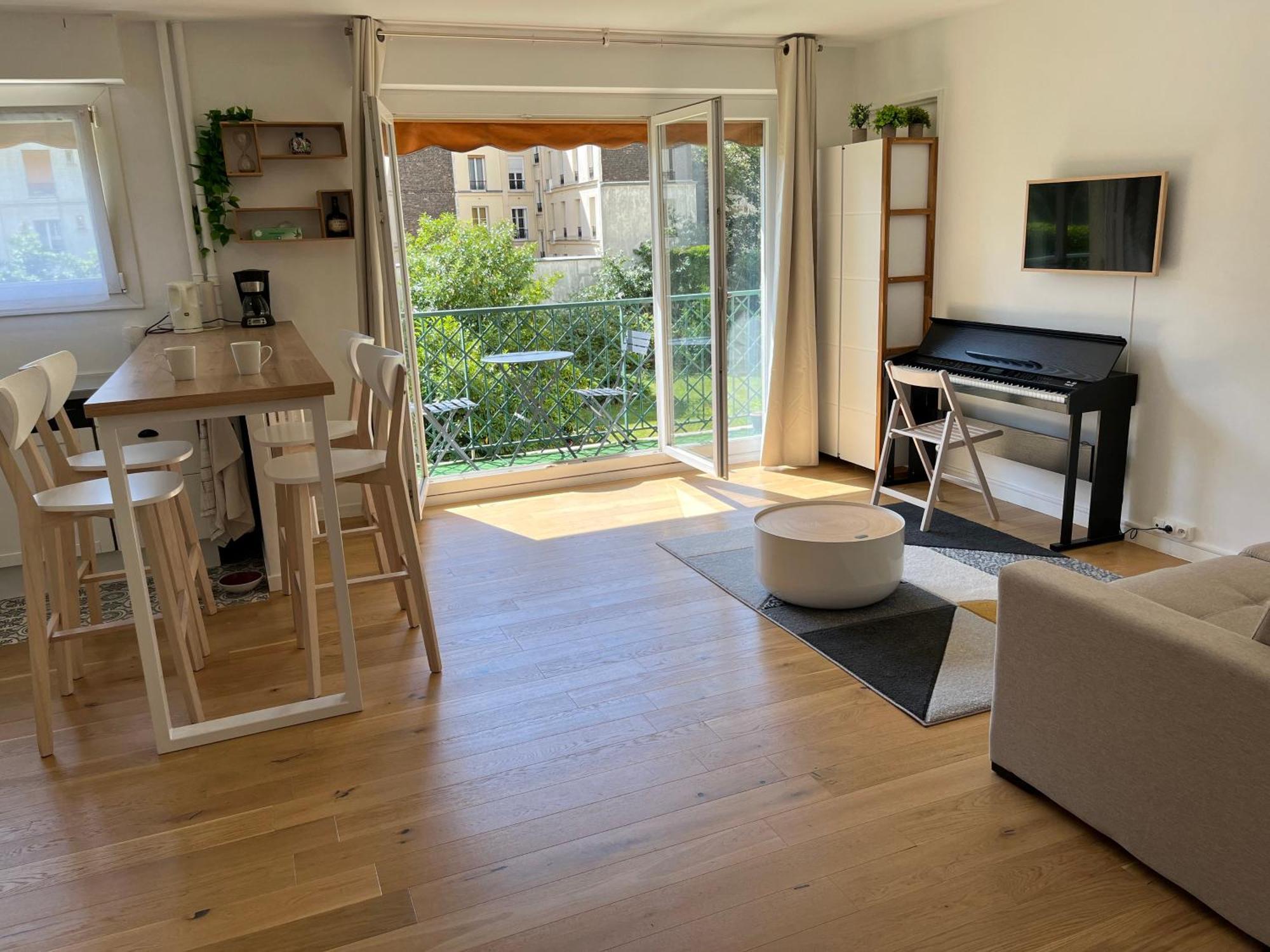 Superbe Appartement Avec Belle Vue Jardin Paris Eksteriør bilde